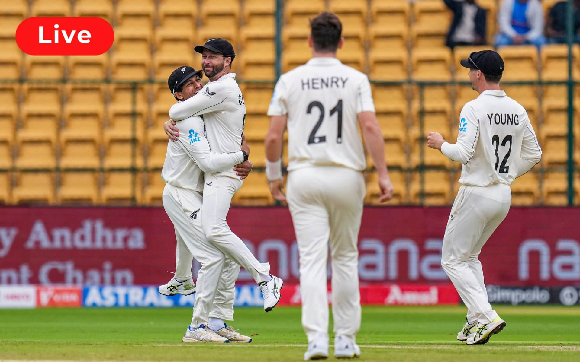 IND vs NZ, 1st Test, Day 2 Live Score: Match Updates, Highlights And Live Streaming